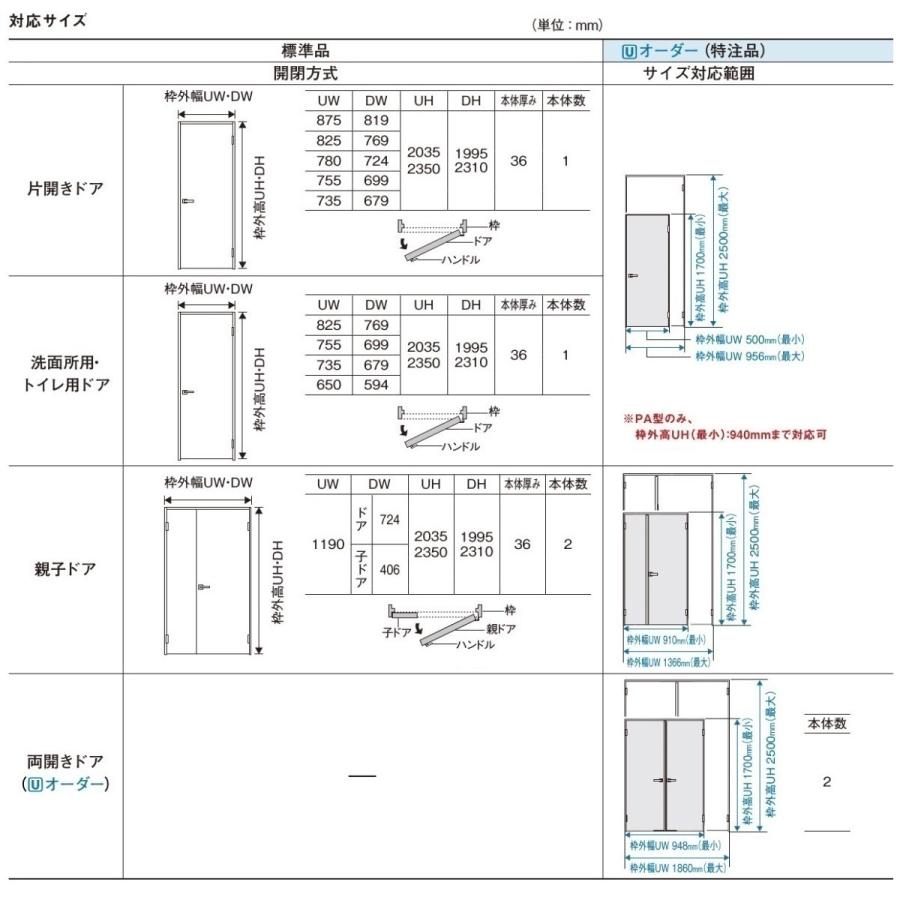 パナソニック室内建具　ベリティス　スタンダードレーベル　片開ドア（固定枠仕様）　デザインTD型（2M高）ナチュラルカラー色　UH2.035ｍｍ