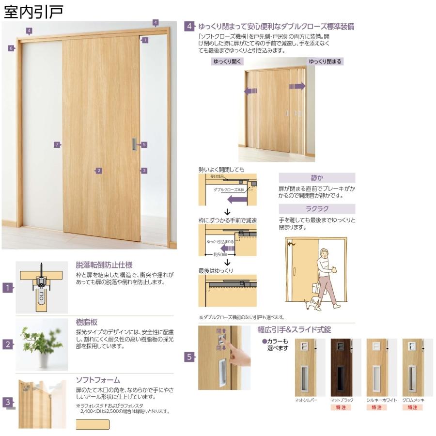 YKK AP 室内建具 片引き戸YKK ap ラフォレスタ デザインTL YKK AP 室内建具 片引き戸YKK ap ラフォレスタ デザインTL
