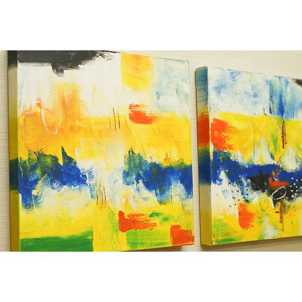 在庫処分セール】 バリ絵画 モダンアート 3連 40cm B18 アート 在庫処分セール】 バリ絵画 モダンアート 3連 40cm B18 アート