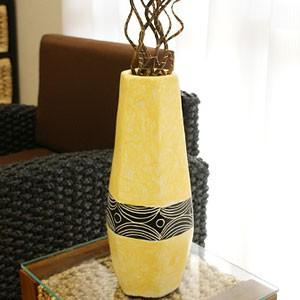 テラコッタ フラワーベース イエロー マーブル モダン 北欧 アンティーク おしゃれ フラワーベース 花瓶 大きい ビンテージ シンプル アジアン バリ 造花 Es N03 03 アジアンインテリア Es Style 通販 Yahoo ショッピング