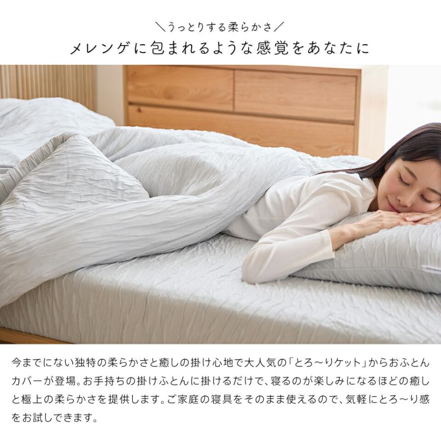洗える とろ〜り 掛けふとん カバー シングル 正規 春用 夏用 レーヨン