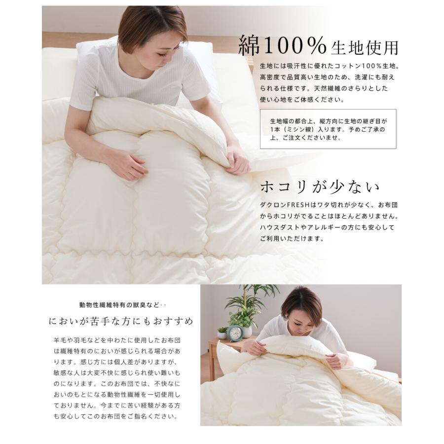 洗える清潔 掛け布団 ダクロン ダブル 190×210cm インビスタ ダクロン