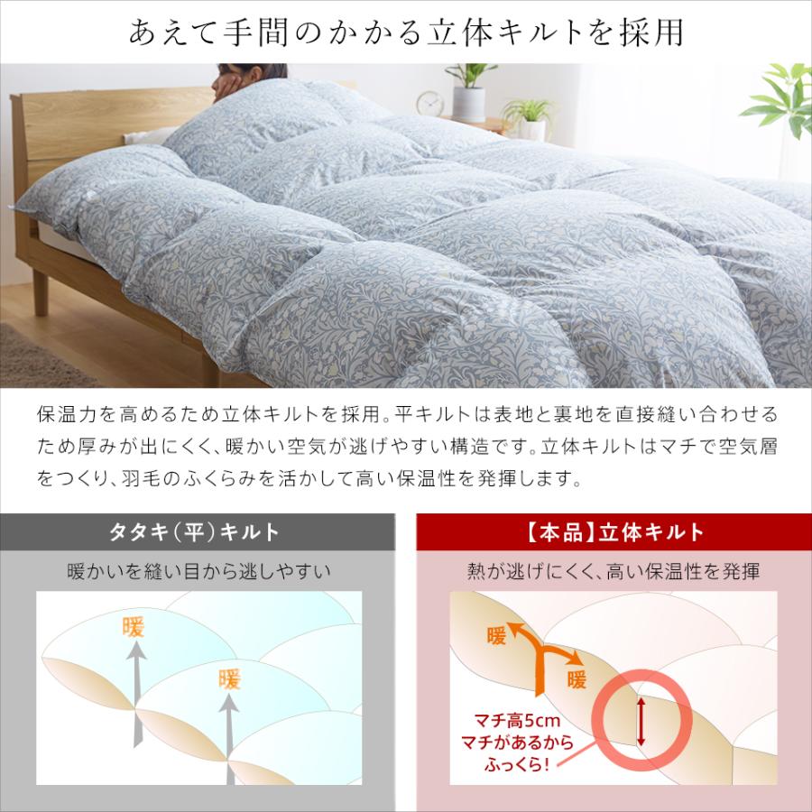 西川（nishikawa） 洗える 羽毛布団 ダブル ホワイトダウン93％ 400dp