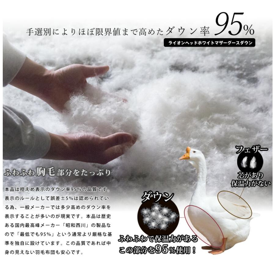羽毛掛布団　大阪西川　ダウン95%フェザー5% 190×210 ダブルサイズ 羽毛掛布団 大阪西川 ダウン95%フェザー5% 190×210 ダブルサイズ