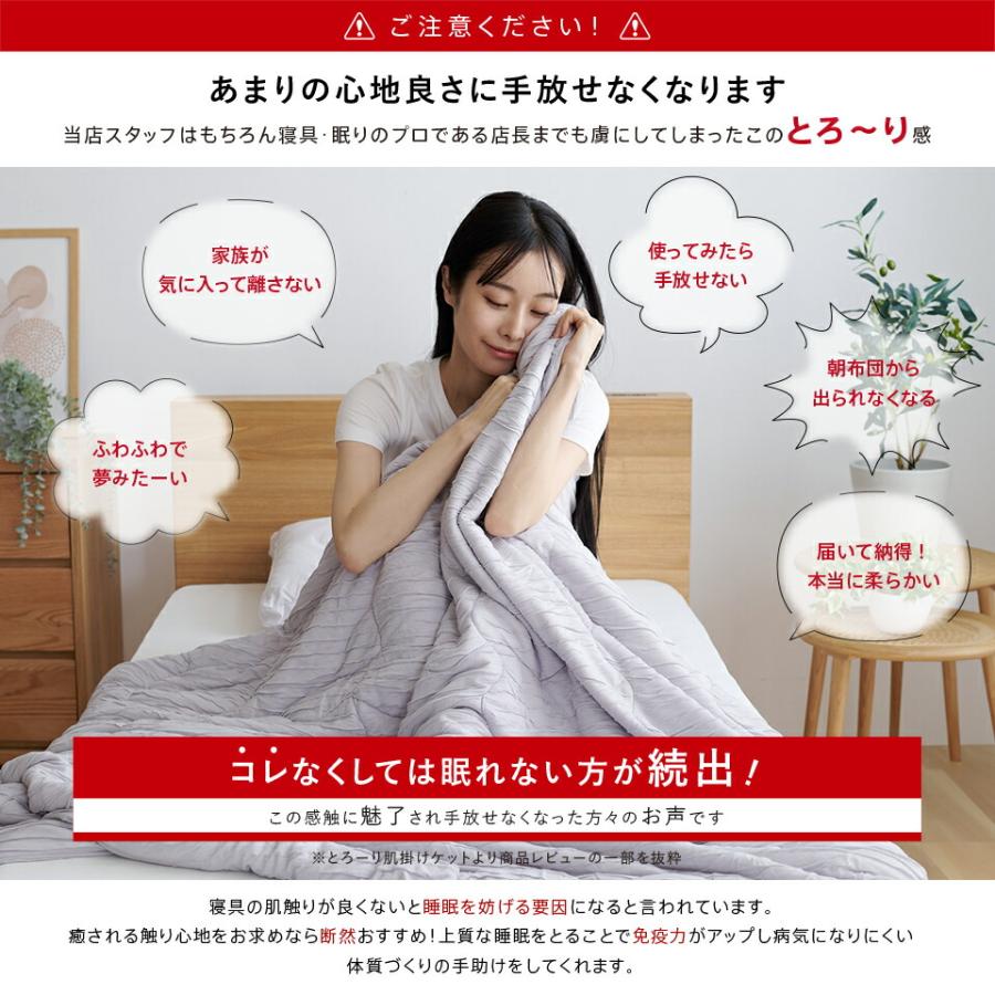 洗える 肌掛け布団 とろ〜りケット シングル 正規 春用 夏用