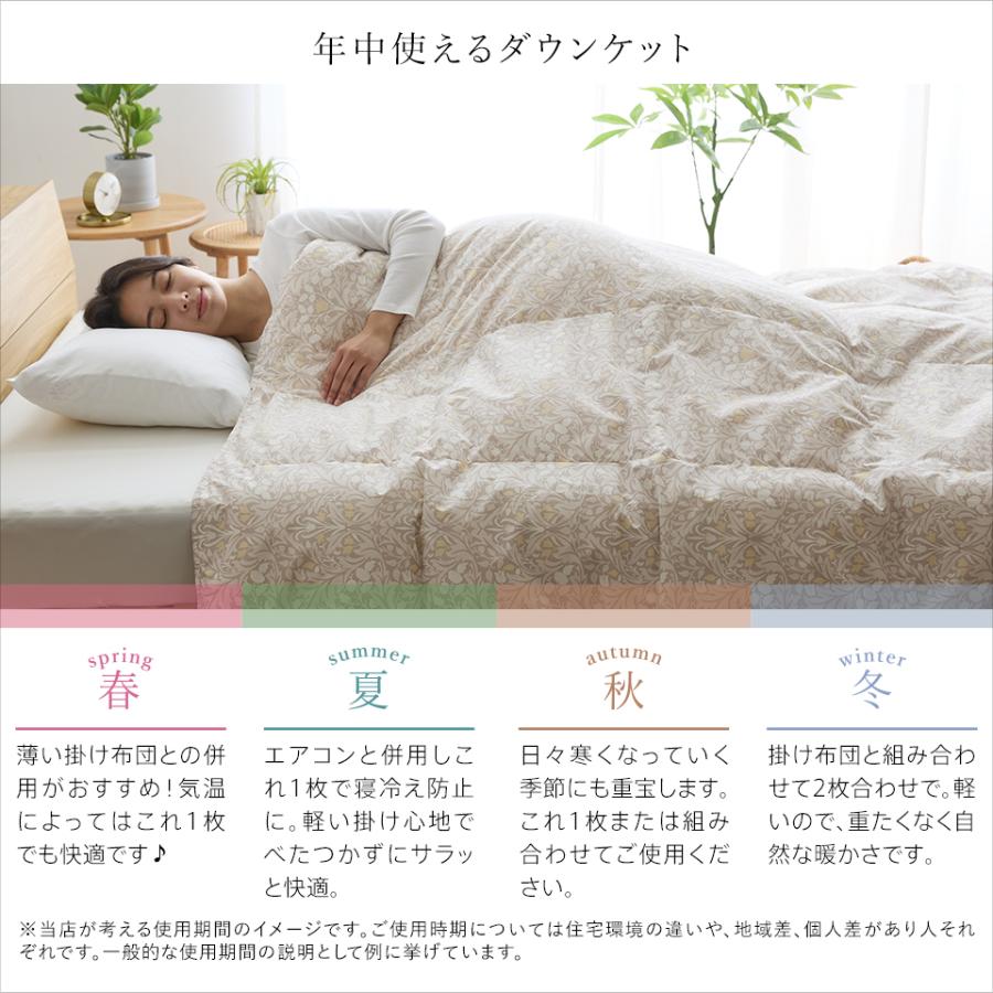 ダウン93％ 羽毛肌掛け布団 DP400 ダウンケット 洗える ウォッシャブル