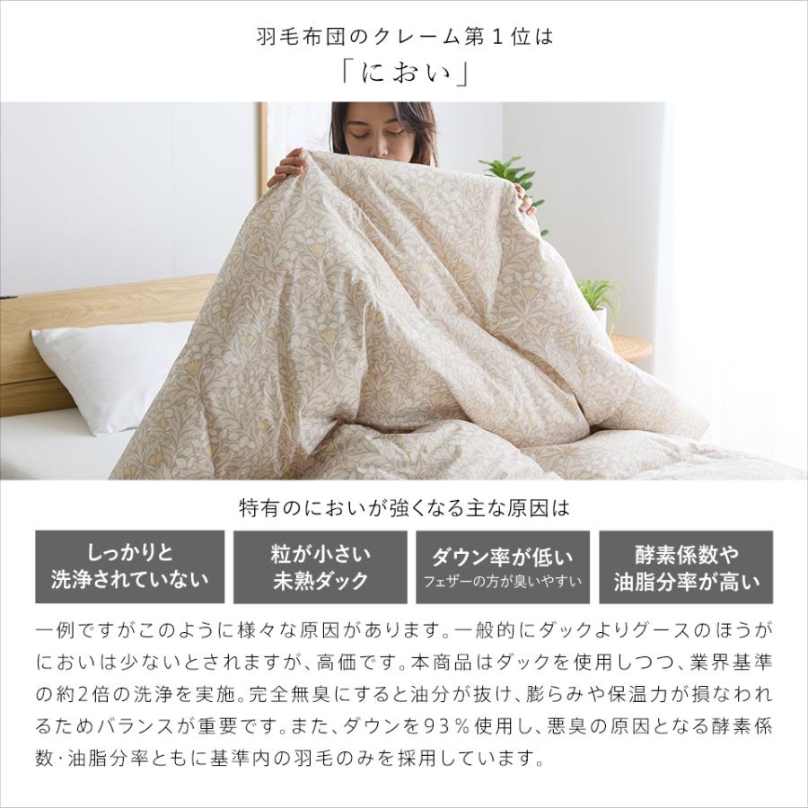 ダウン93％ 羽毛肌掛け布団 DP400 ダウンケット 洗える ウォッシャブル