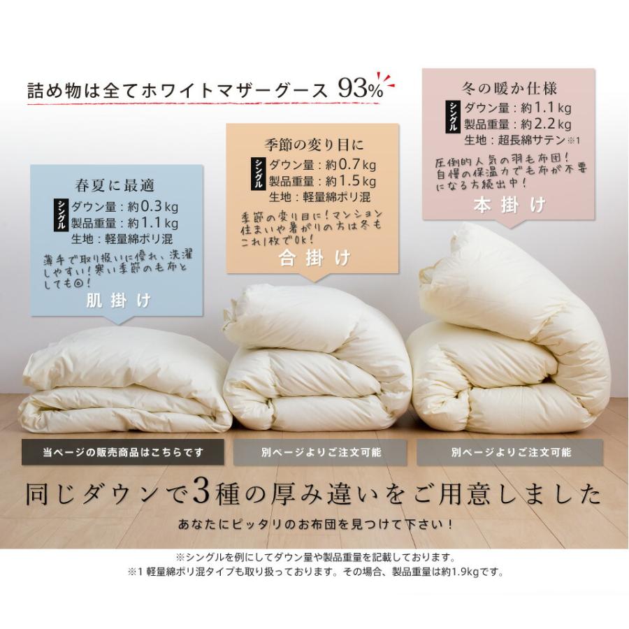 西川 ダウンケット マザーグース 羽毛 洗える 肌掛け布団 西川 ダウンケット マザーグース 羽毛 洗える 肌掛け布団