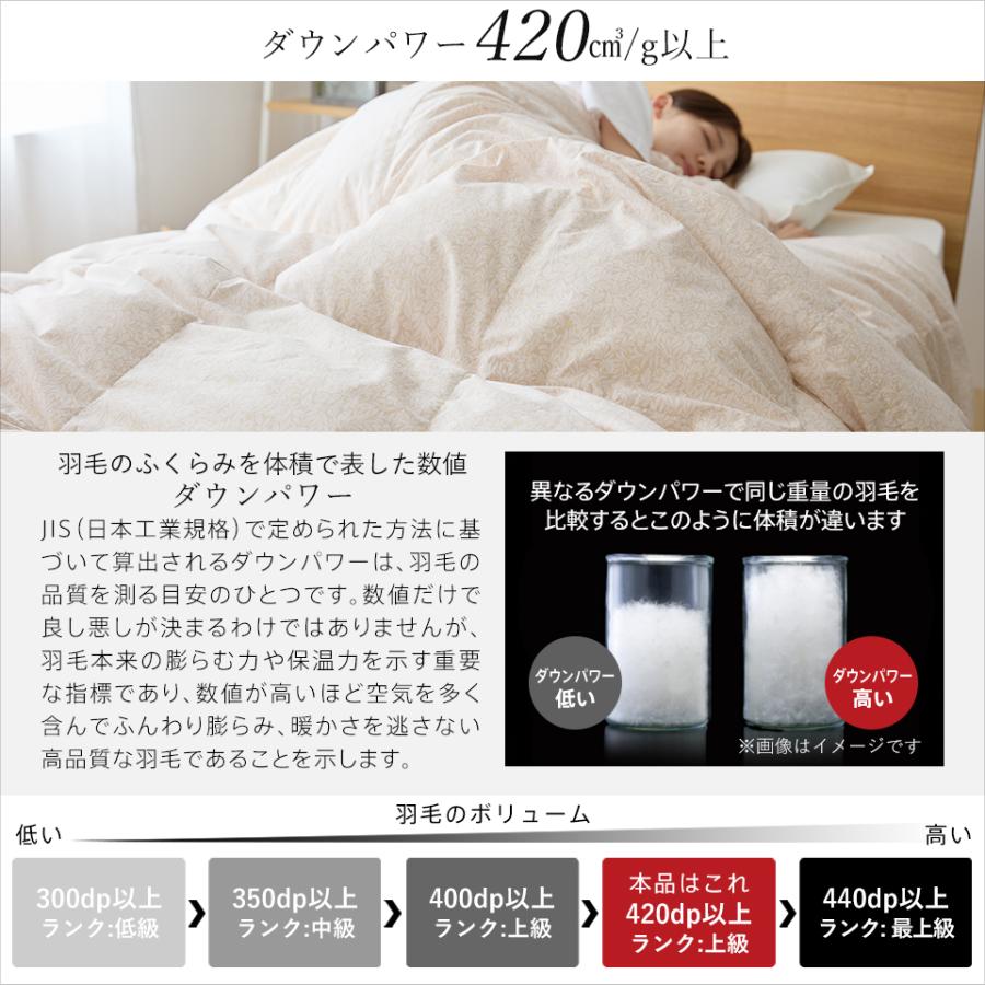 ダウンケット マザーグース 羽毛 洗える 肌掛け布団 ダブル マザー