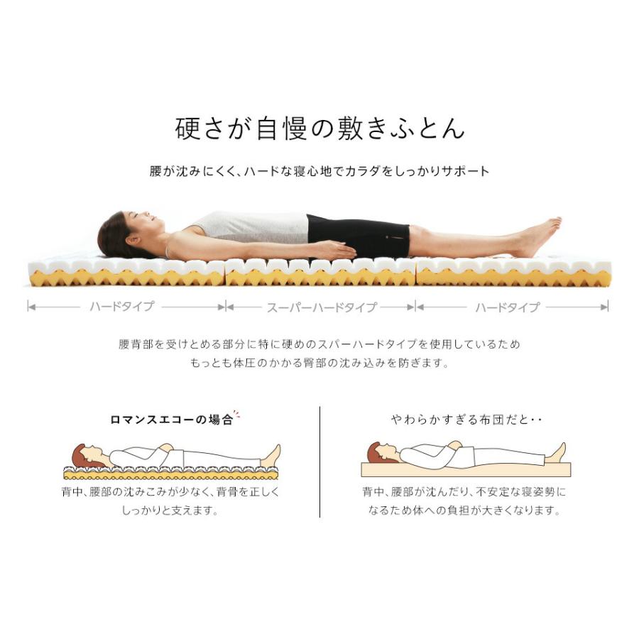 ロマンスエコー　マットレス　腰痛 ロマンスエコー マットレス 硬さが自慢腰痛 ｜岐阜県寝装のわた勇