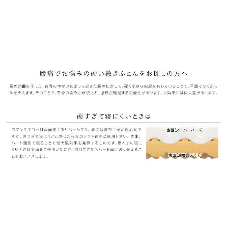 豪華2特典＆P10倍 ロマンスエコー ダブル 硬さが自慢の四つ折りマットレス ロマンス小杉 腰痛、ヘルニア持ちの方やキャップロールをご検討の方にもおの画像