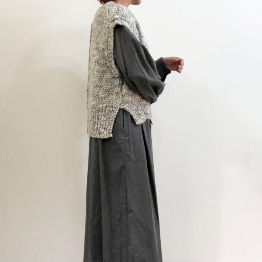 comm. arch.（コムアーチ） ベスト HAND FRAMED CHUNKY VEST 手横