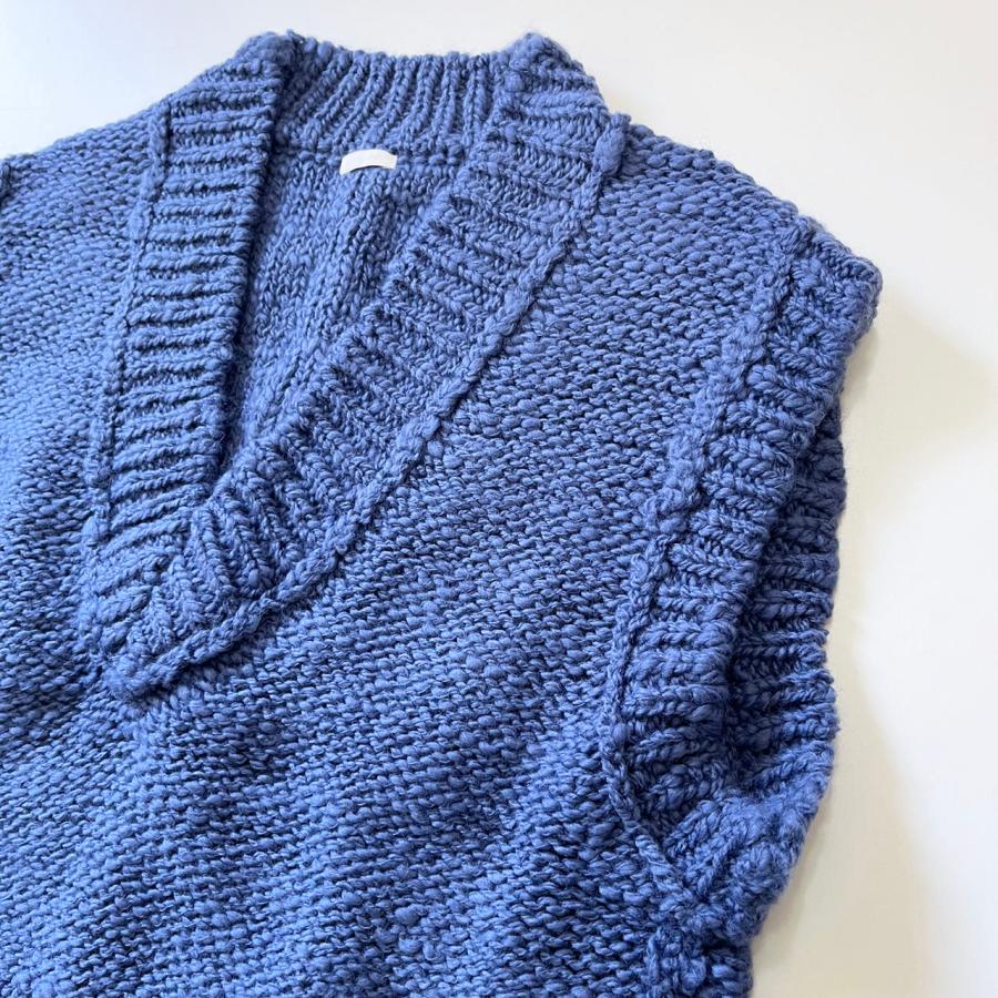 comm. arch.（コムアーチ） ベスト HAND FRAMED CHUNKY VEST 手横