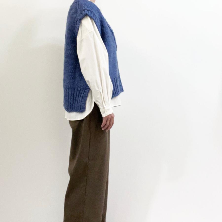 comm. arch.（コムアーチ） ベスト HAND FRAMED CHUNKY VEST 手横