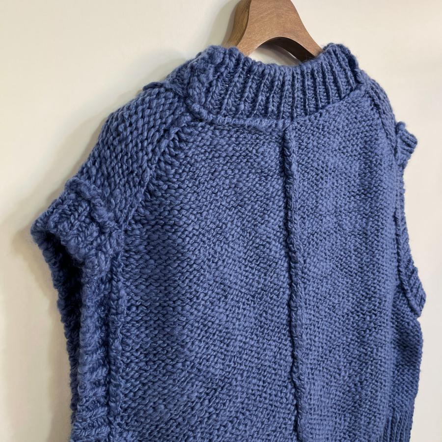 comm. arch.（コムアーチ） ベスト HAND FRAMED CHUNKY VEST 手横