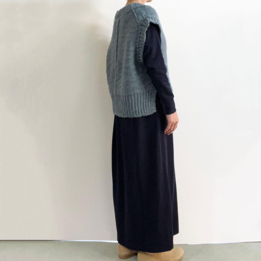 comm. arch.（コムアーチ） ベスト HAND FRAMED CHUNKY VEST 手横