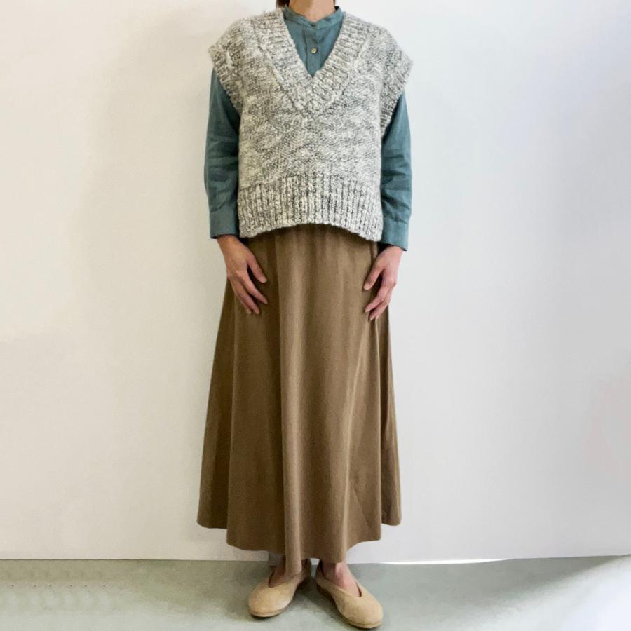 comm. arch. ベスト COMM.ARCH. コム・アーチ HAND FRAMED CHUNKY VEST