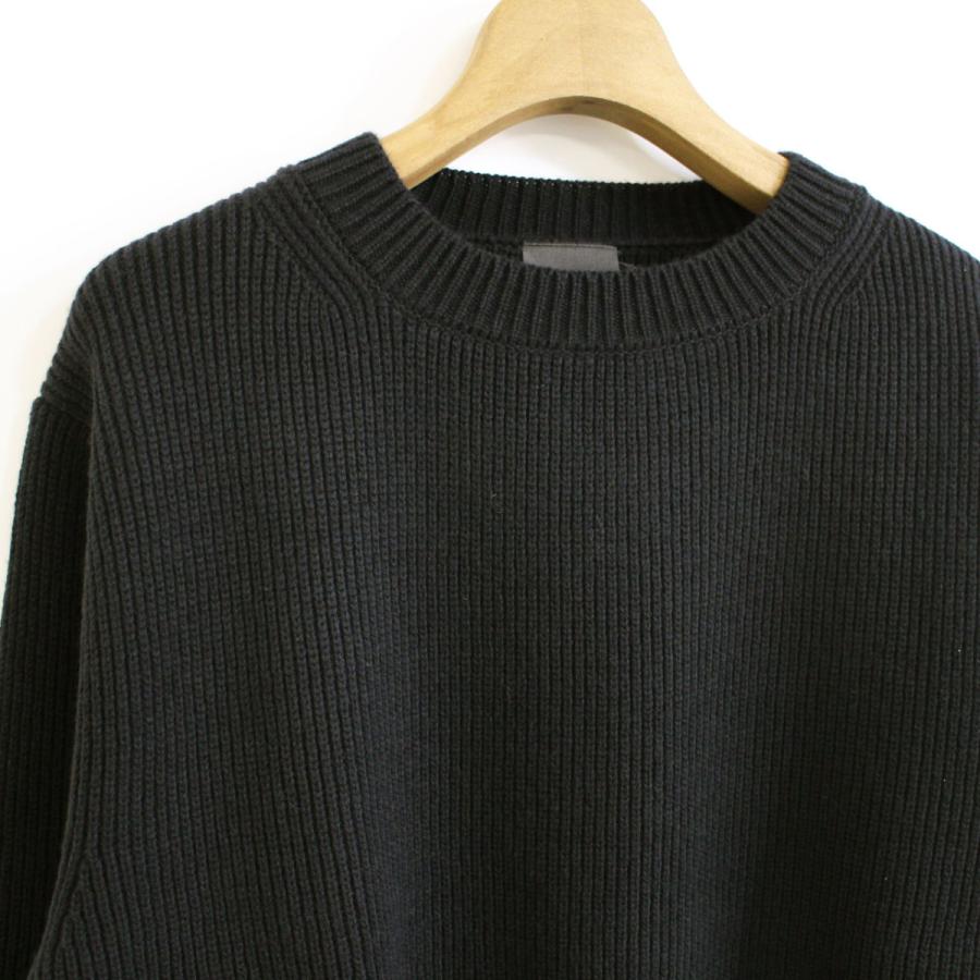 メンズセーター　COMM.ARCH.  コム・アーチ　  HAND FRAMED   CREW NECK P/O　メンズクルーネックセーター｜escargot-circus｜05