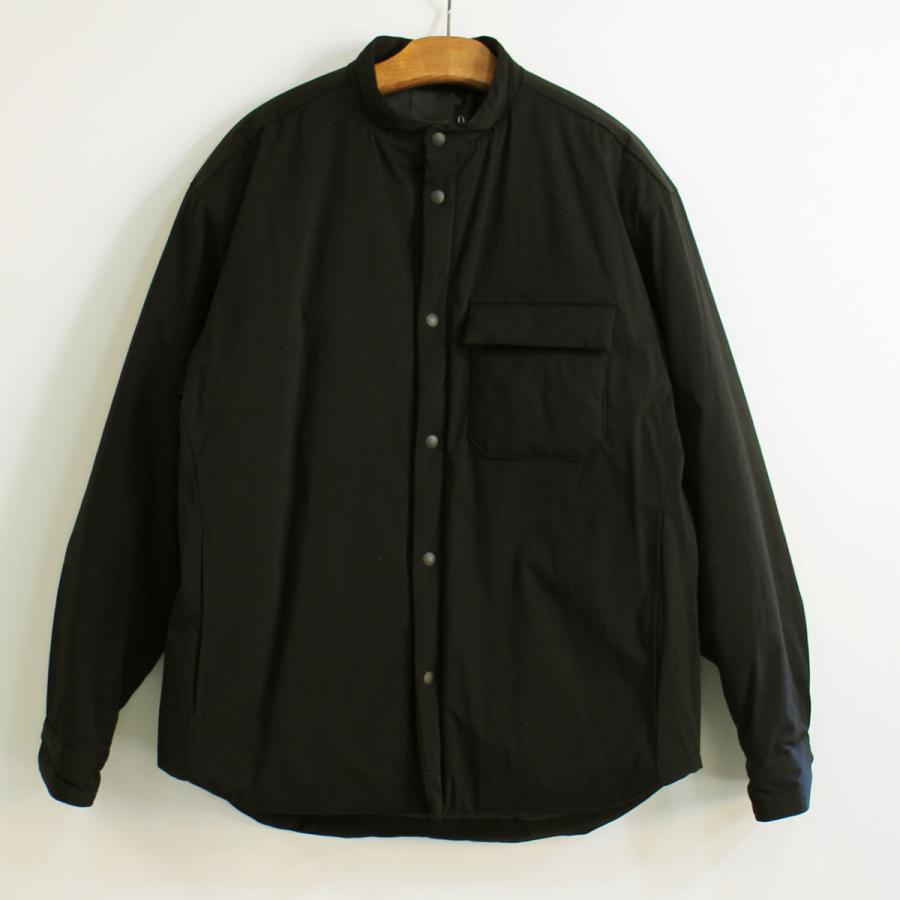 メンズシャツジャケット　COMM.ARCH.  コム・アーチ　 PADDED BAND COLLAR SHIRTS 　メンズ中綿入りシャツ｜escargot-circus｜13