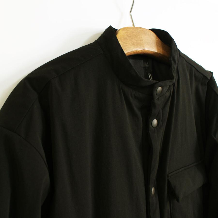 メンズシャツジャケット　COMM.ARCH.  コム・アーチ　 PADDED BAND COLLAR SHIRTS 　メンズ中綿入りシャツ｜escargot-circus｜14