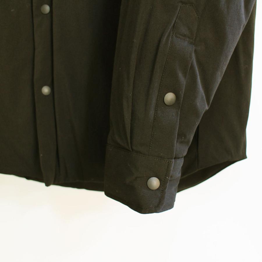 メンズシャツジャケット　COMM.ARCH.  コム・アーチ　 PADDED BAND COLLAR SHIRTS 　メンズ中綿入りシャツ｜escargot-circus｜17