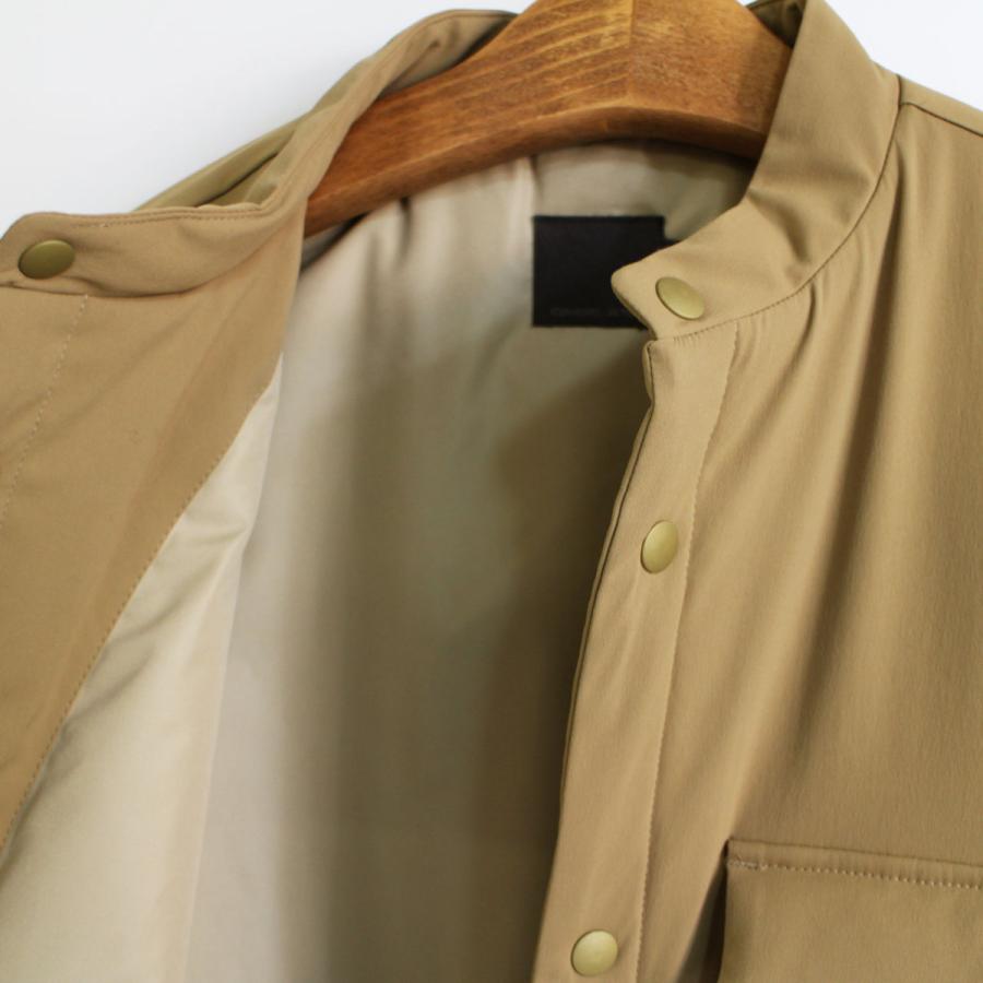 メンズシャツジャケット　COMM.ARCH.  コム・アーチ　 PADDED BAND COLLAR SHIRTS 　メンズ中綿入りシャツ｜escargot-circus｜11