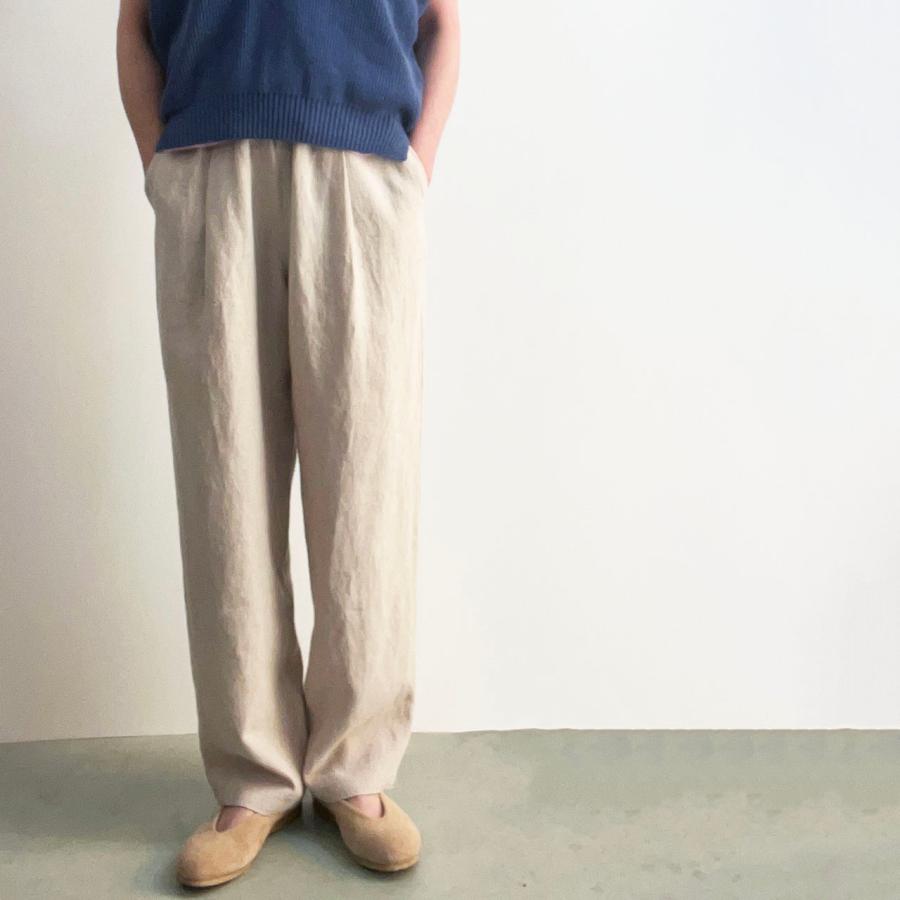 comm. arch.（コムアーチ） パンツ RAMIE LINEN CANVAS TROUSERS