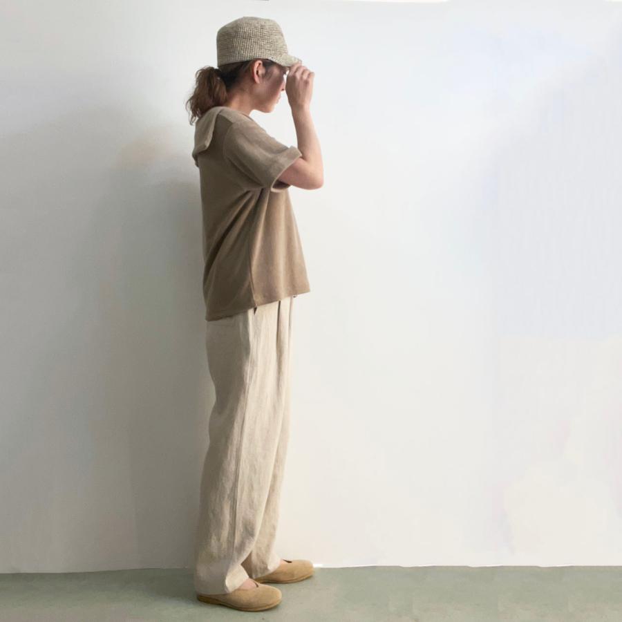 comm. arch. パンツ COMM.ARCH. コム・アーチ RAMIE LINEN CANVAS 