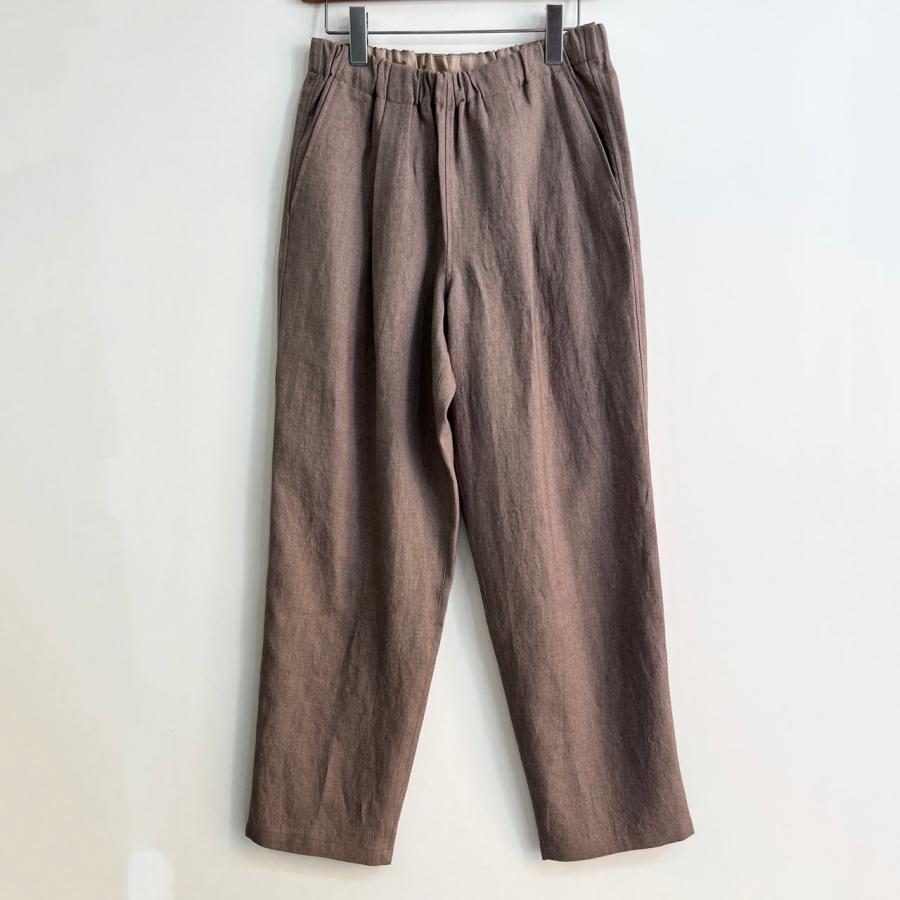 パンツ コム・アーチ RAMIE LINEN CANVAS TROUSERS ラミーリネン