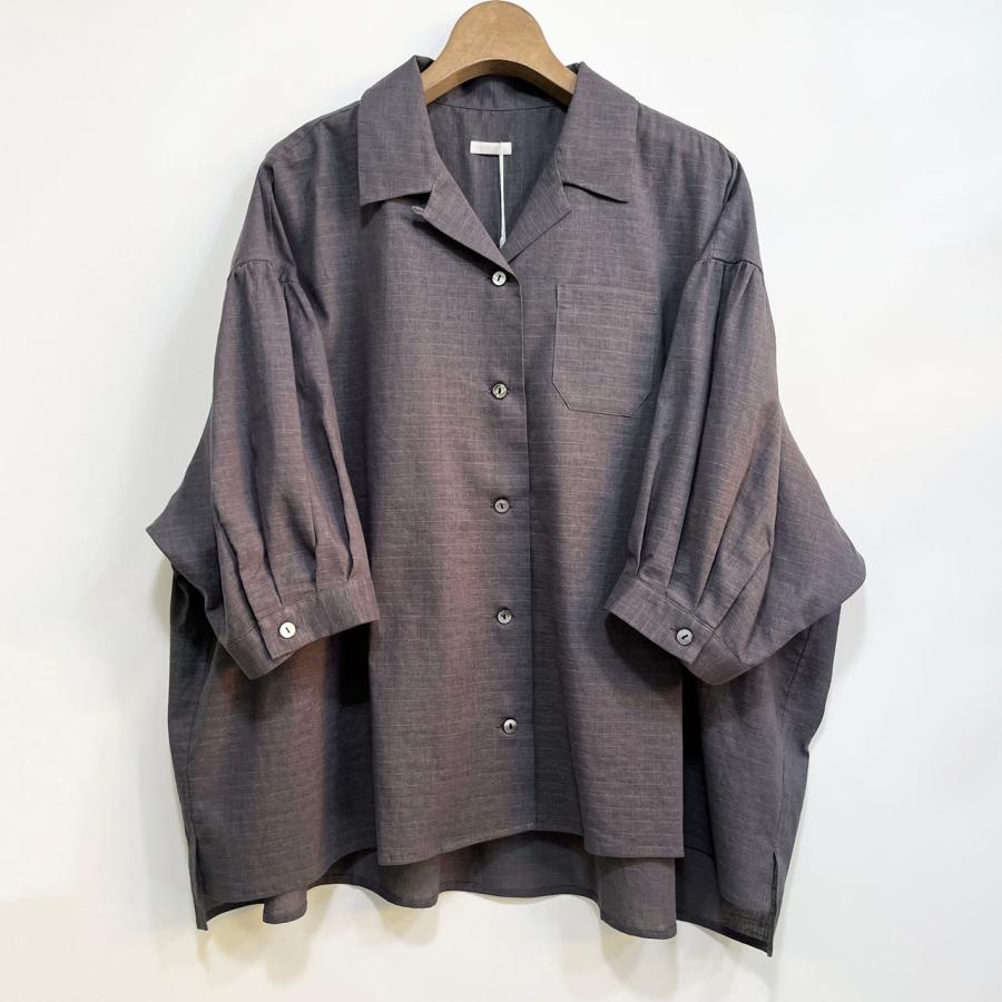 comm. arch.（コムアーチ） シャツ CO.LI. RIPSTOP OPEN COLLAR SHIRT