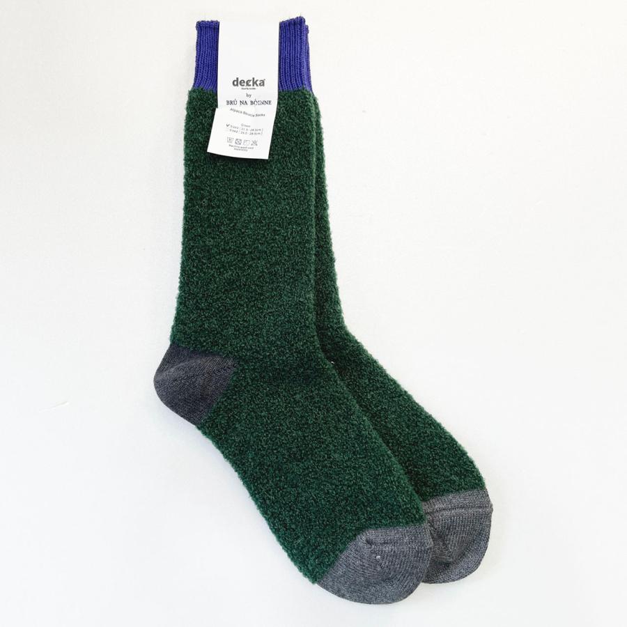 ソックス　DECKA　デカ × BRU NA BOINNE ブルーナボイン　ALPACA  BOUCLE SOCKS  アルパカブークレソックス｜escargot-circus｜15