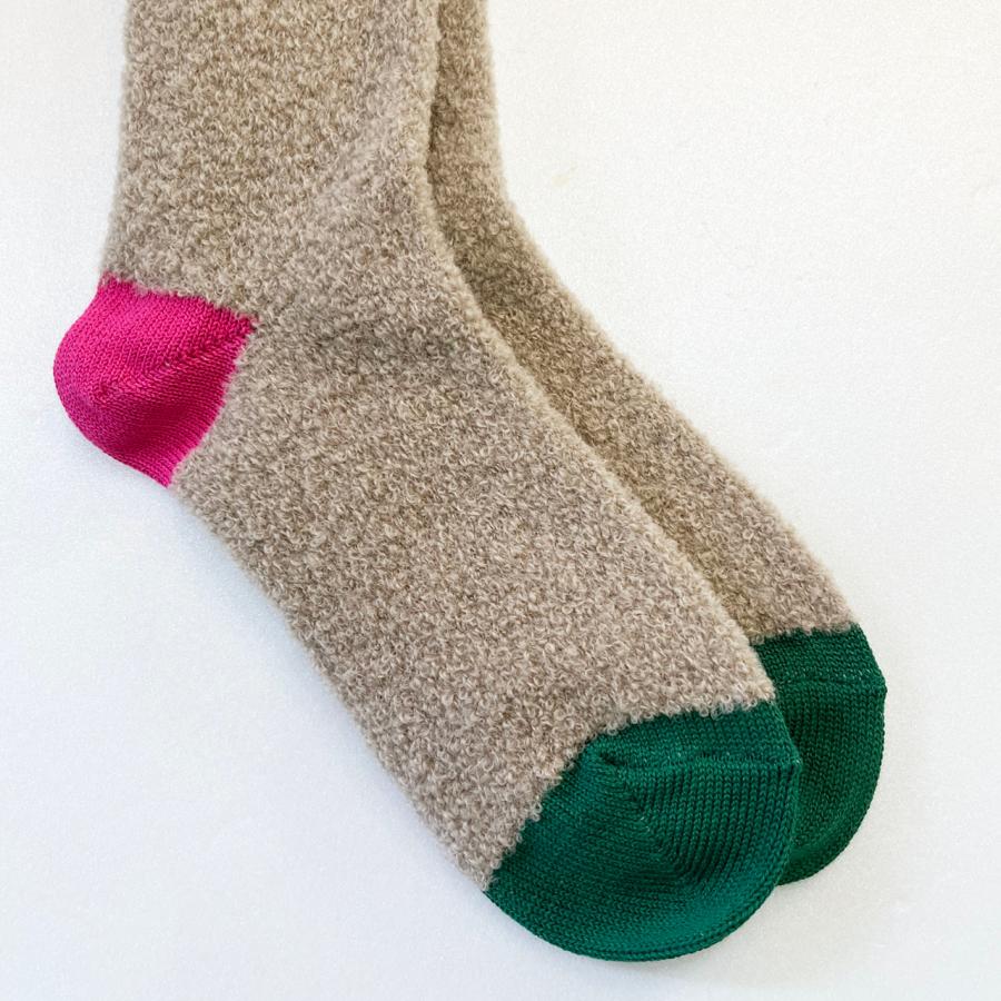 ソックス　DECKA　デカ × BRU NA BOINNE ブルーナボイン　ALPACA  BOUCLE SOCKS  アルパカブークレソックス｜escargot-circus｜07