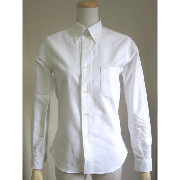 Individualized Shirts(インディビジュアライズドシャツ）オックスフォードBDシャツ-WHITE-　レディース｜escargot-circus｜04