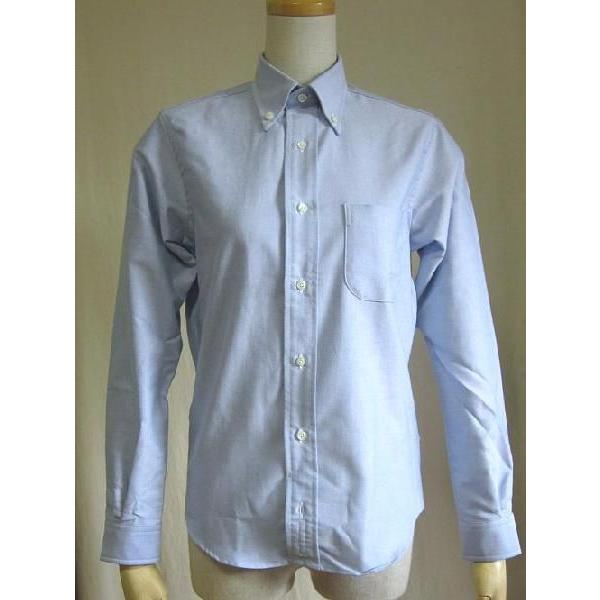 Individualized Shirts(インディビジュアライズドシャツ）オックスフォードBDシャツ-BLUE-　レディース｜escargot-circus｜03