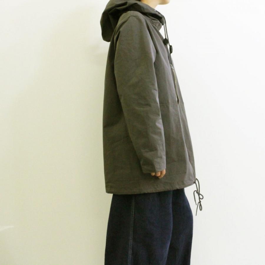 アノラック NAPRON 　ナプロン　ANORAK HOOD ZIP SMOCK  NP-TP10   アノラックパーカー   GRAY  ユニセックス｜escargot-circus｜04