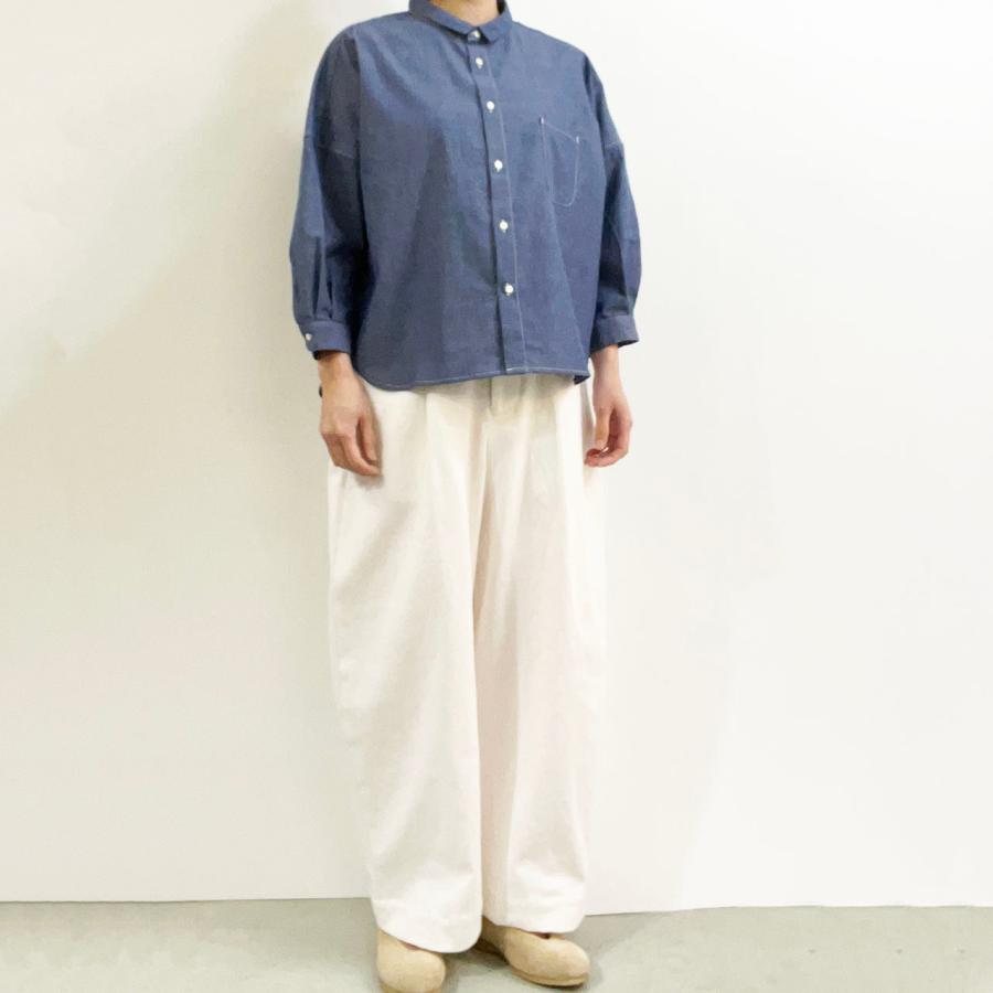 シャツ Sasanqua by trees サザンカバイツリーズ COTTON LINEN OVER 