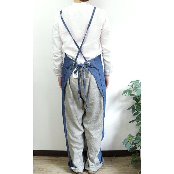 NAPRON (ナプロン)  【 WORDROBE ワードローブ】　　SALOPETTE APRON 　サロペットエプロン｜escargot-circus｜03