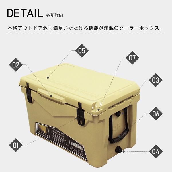 CL-04502 ハードクーラーボックス 45QT ArmyCamo(アーミーカモ) アウトドア キャンプ CL04502 「送料無料」_3