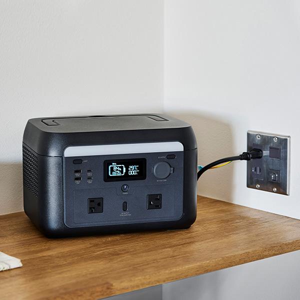 ELECOM（エレコム） DE-PS500PBK リン酸鉄 ポータブルバッテリー 512Wh