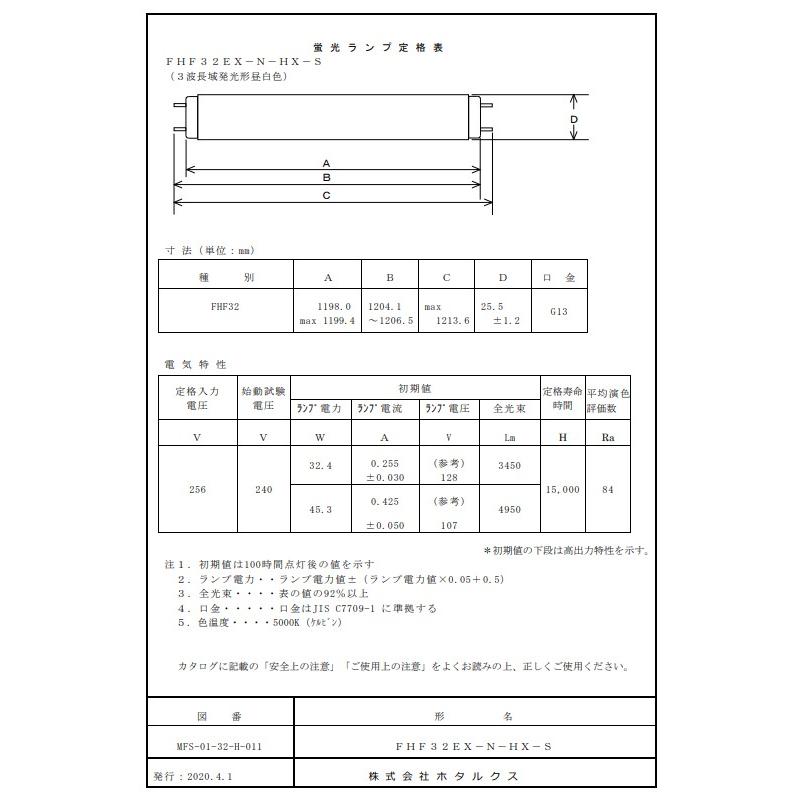 ライフルックHGX ホタルクス FHF32EX-N-HX-S 3波長形昼白色