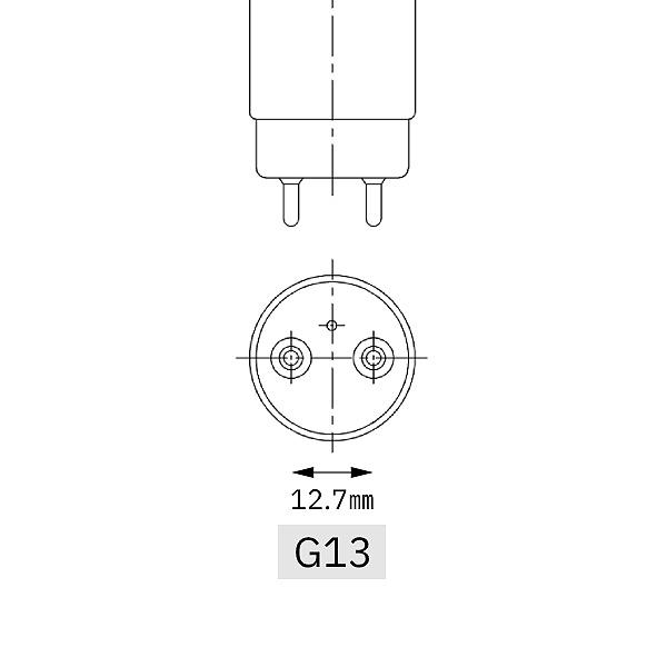 「送料無料」［12本セット］工事不要 直管形LED 蛍光灯 省エネ 長寿命／STYLED スタイルド PTGNW40D1 40W形  昼光色 G13 片側給電 グロー式の画像