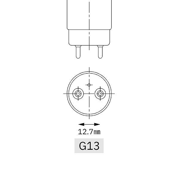 「送料無料」［12本セット］要工事 直管LED蛍光灯 片側給電 省エネ 長寿命／STYLED スタイルド PTGNW40D1 40W形  昼光色 G13 FLR40SDMX36の画像
