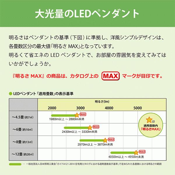 ホタルクス(NEC) HCDA0651-X LEDペンダントライト 6畳 昼光色 HCDA0651X「2台以上送料無料」「1台送料区分C」｜esco-lightec｜05