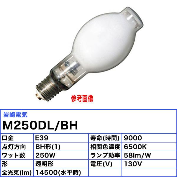 岩崎電気 「送料無料」岩崎 M250DL/BH メタルハライドランプ 250W 透明
