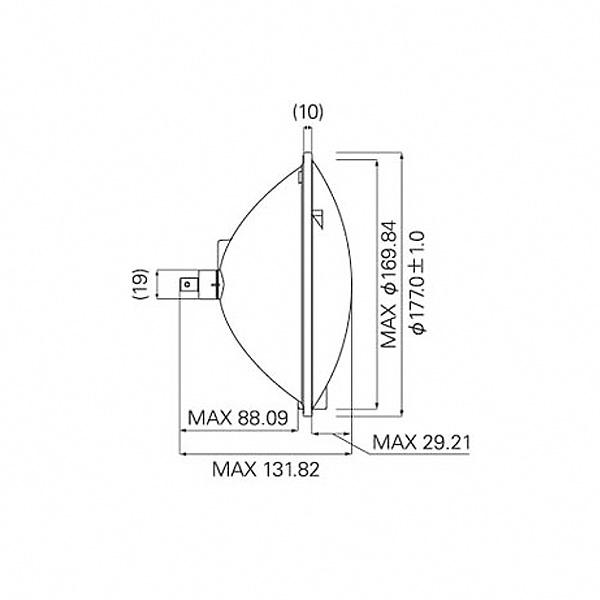 ウシオ USHIO JDR100V500WG/N/S5/M シールドビーム型ハロゲンランプ ハロゲン電球 ビーム球 狭角 JDR100V500WGNS5M「送料無料」の画像