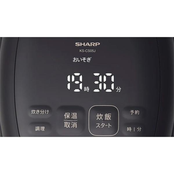 SHARP（シャープ） KSCS05J-W ジャー炊飯器 3mm厚釜&球面炊き 3合炊き