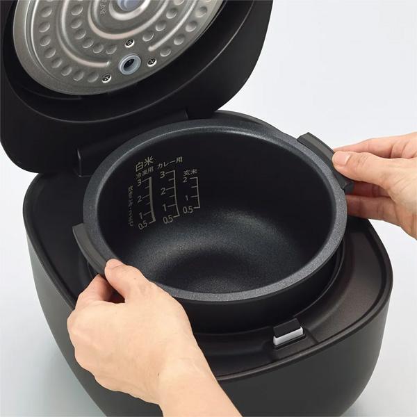 SHARP（シャープ） KSCS05J-W ジャー炊飯器 3mm厚釜&球面炊き 3合炊き