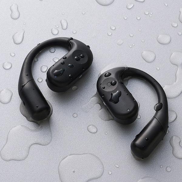 ②エレコム オープンイヤー ワイヤレス Bluetooth イヤホン ブラック★ ELECOM（エレコム） LBT-OWS02BK オープンイヤー型 ワイヤレスイヤホン