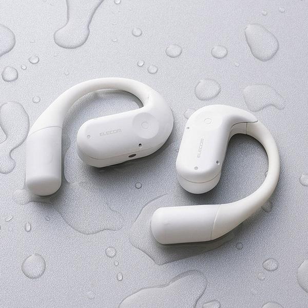 ELECOM（エレコム） LBT-OWS02WH オープンイヤー型 ワイヤレスイヤホン