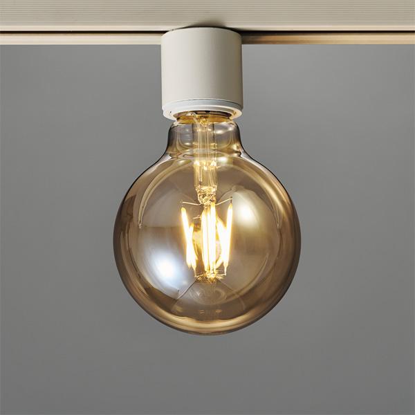 山田照明 LED シーリングライト 1灯 小型 LD-5345-LL ダクトレール 電球色 Retro Lamp 裸電球 白熱30W相当 北欧 おしゃれ 天井照明 照明 「送料無料」の画像